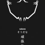 Sukuna Oversized T-Shirt in Black – Front and Back Design
