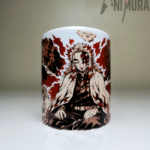 Rengoku Demon Slayer ceramic mug front view