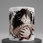 Luffy and Ace One Piece ceramic mug