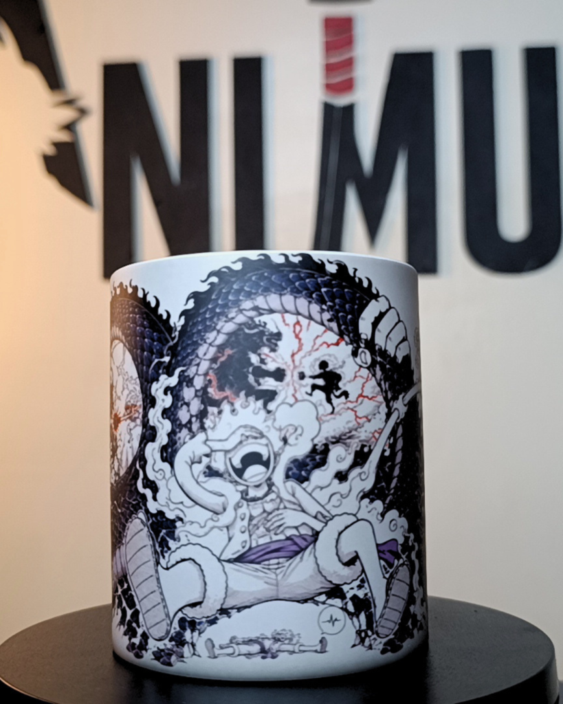 Luffy and Kaido Gear 5 One Piece Magic Mug by ANIMURA