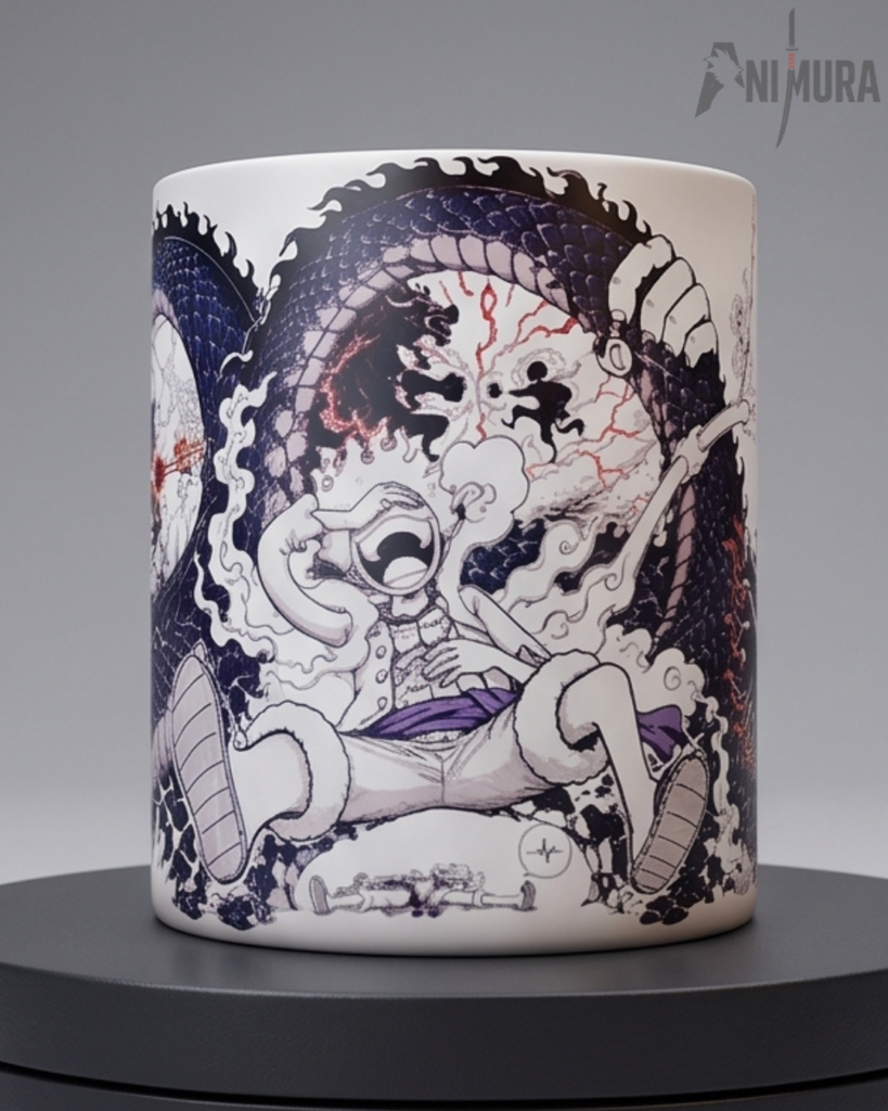 Luffy and Kaido Gear 5 One Piece Magic Mug by ANIMURA