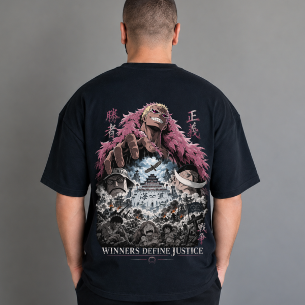 Donquixote Doflamingo Black Oversized Anime T-Shirt